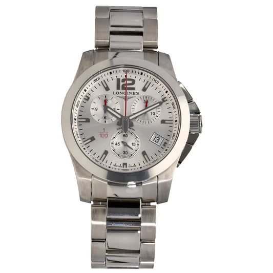 Longines Conquest L3.700.4 41mm Stainless Steel Watch