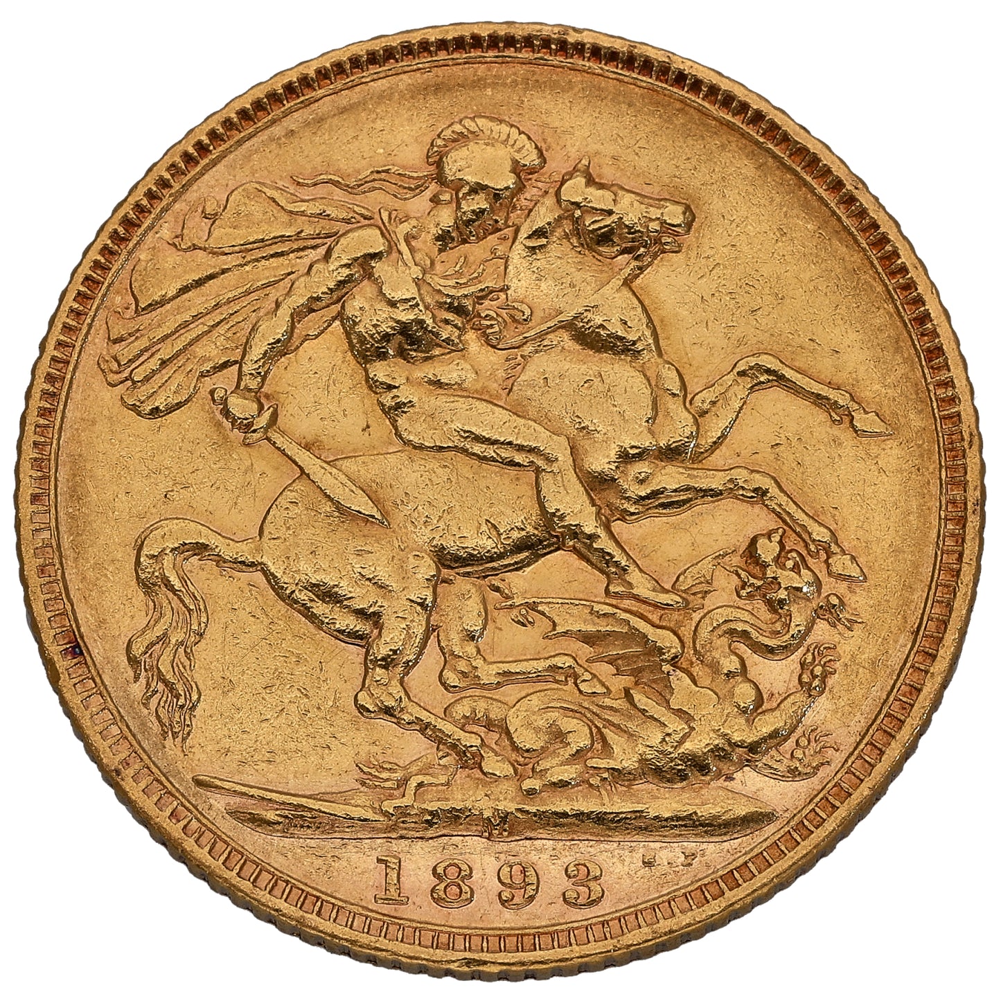 22ct Gold Queen Victoria Full Sovereign Coin 1893