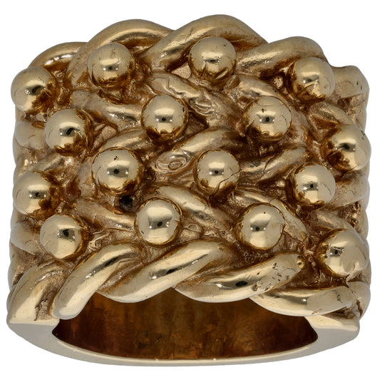 9ct Gold Keeper Ring Size Z+4