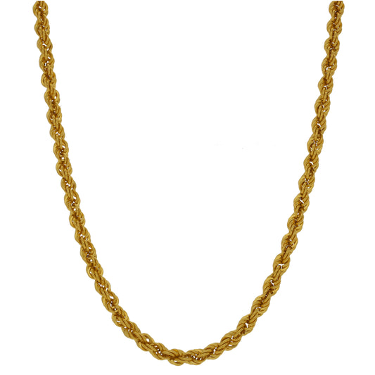 22ct Gold Rope Chain 24"