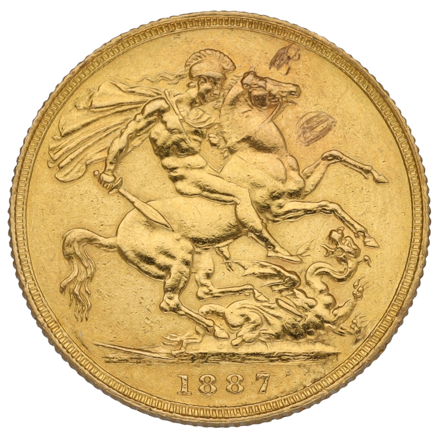22ct Gold Queen Victoria Full Sovereign Coin 1887