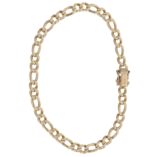 9ct Gold Figaro Bracelet