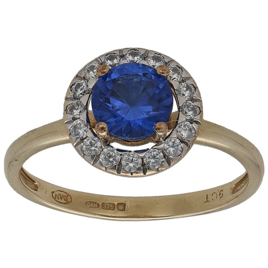 9ct Gold Imitation Dress/Cocktail Ring Size N