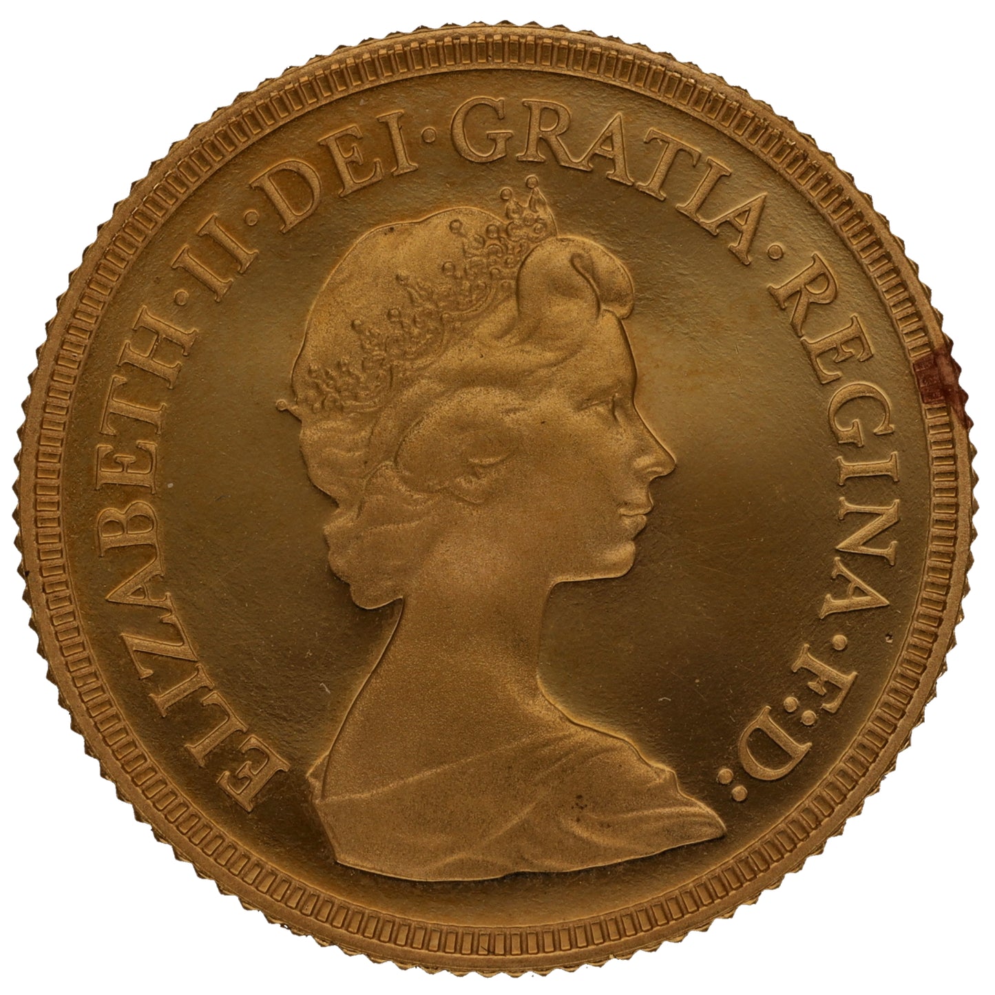 22ct Gold Queen Elizabeth II Full Sovereign Coin 1980