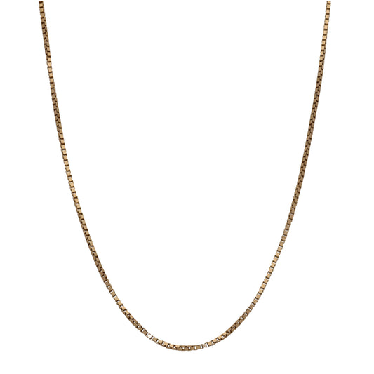 9ct Gold Box Chain 14"
