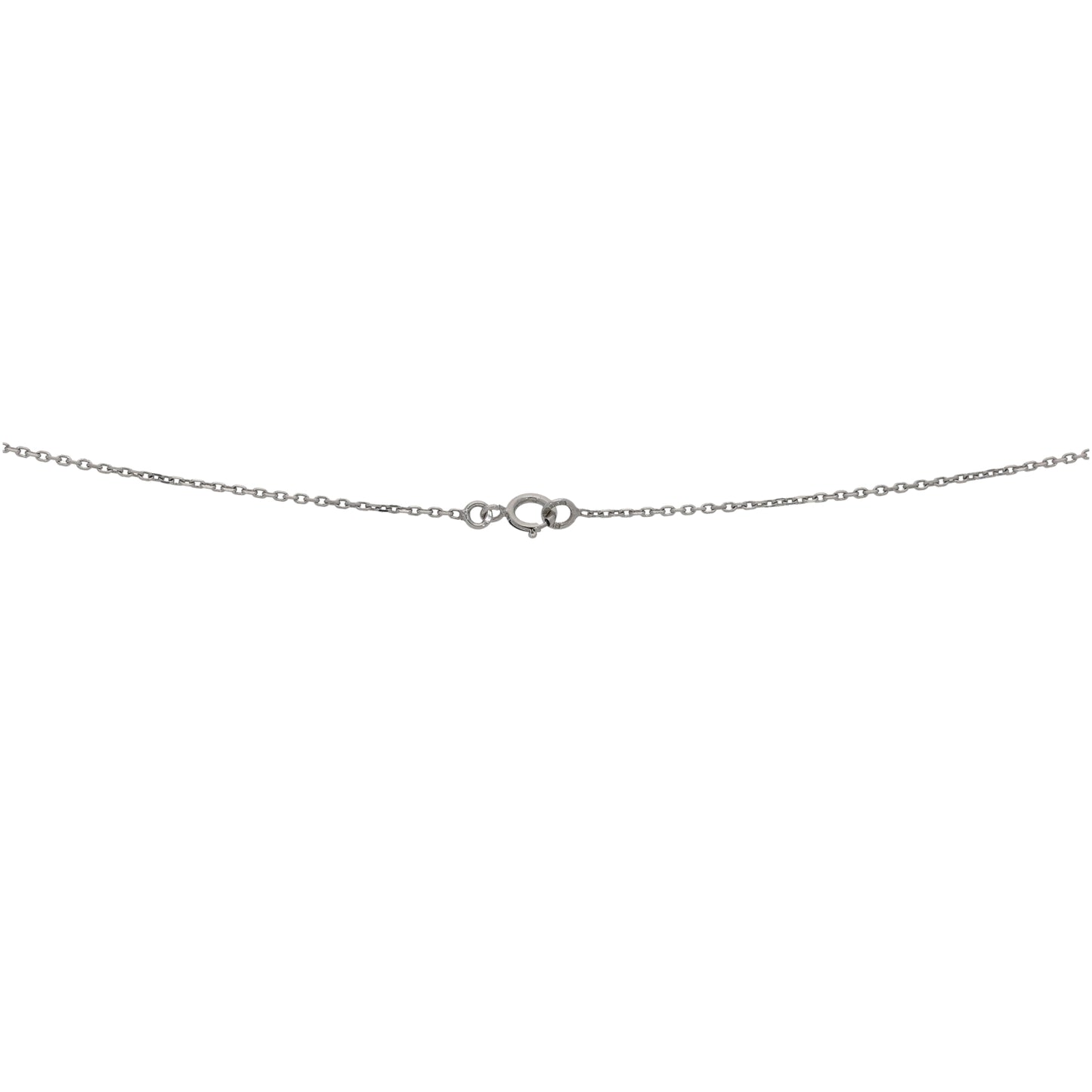 9ct White Gold Cubic Zirconia Fancy Necklace 16"