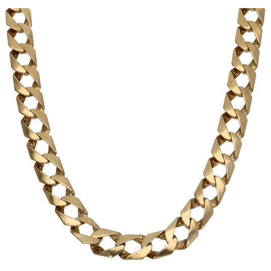 9ct Gold Curb Chain 28"