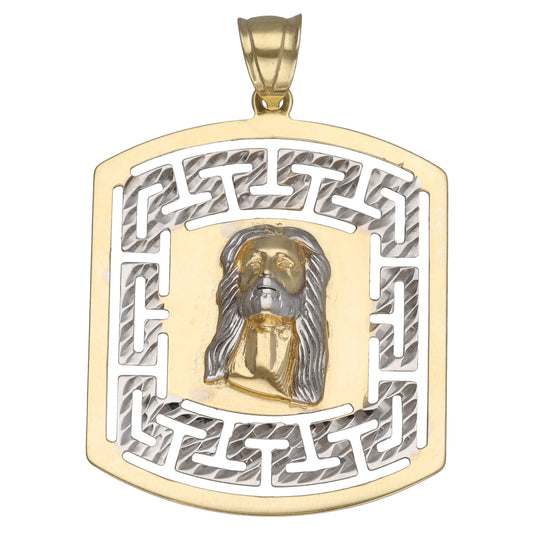 14ct Bicolour Gold Jesus Religious/Symbolic Pendant