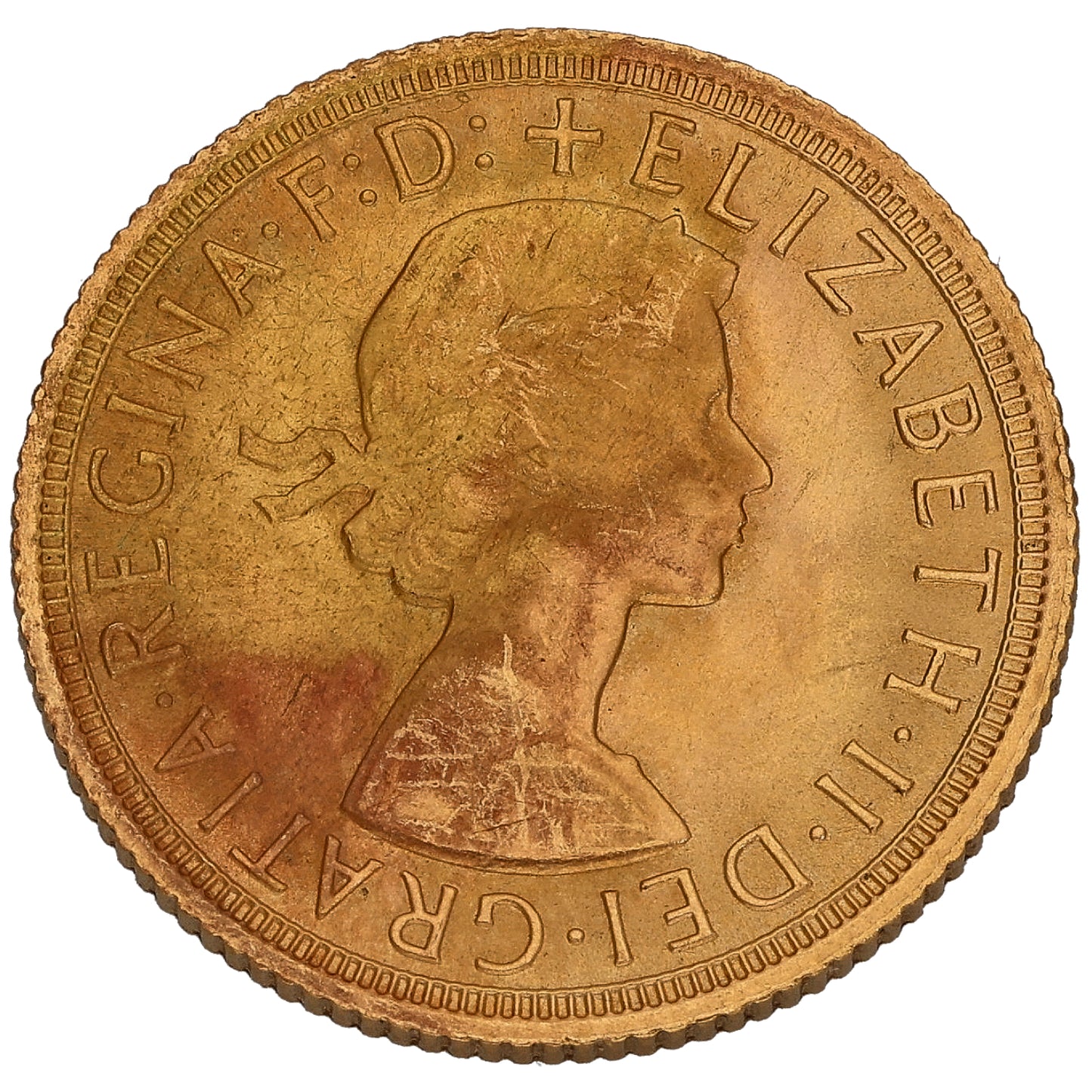 22ct Gold Queen Elizabeth II Full Sovereign Coin 1967