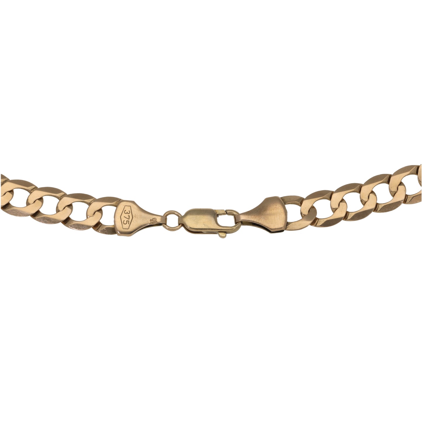 9ct Gold Curb Chain 22"