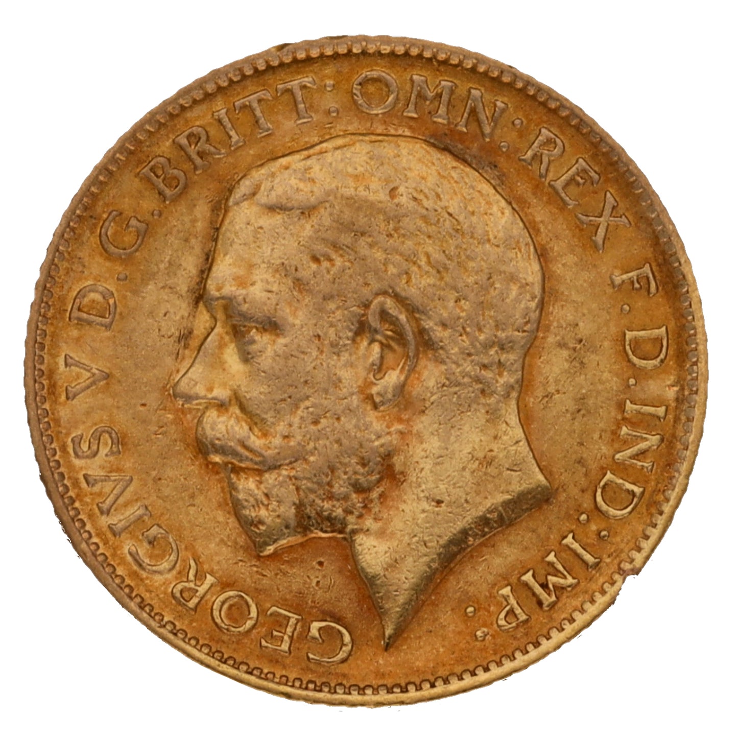 22ct Gold King George V Half Sovereign Coin 1911