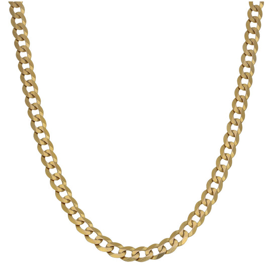 9ct Gold Curb Chain 24"