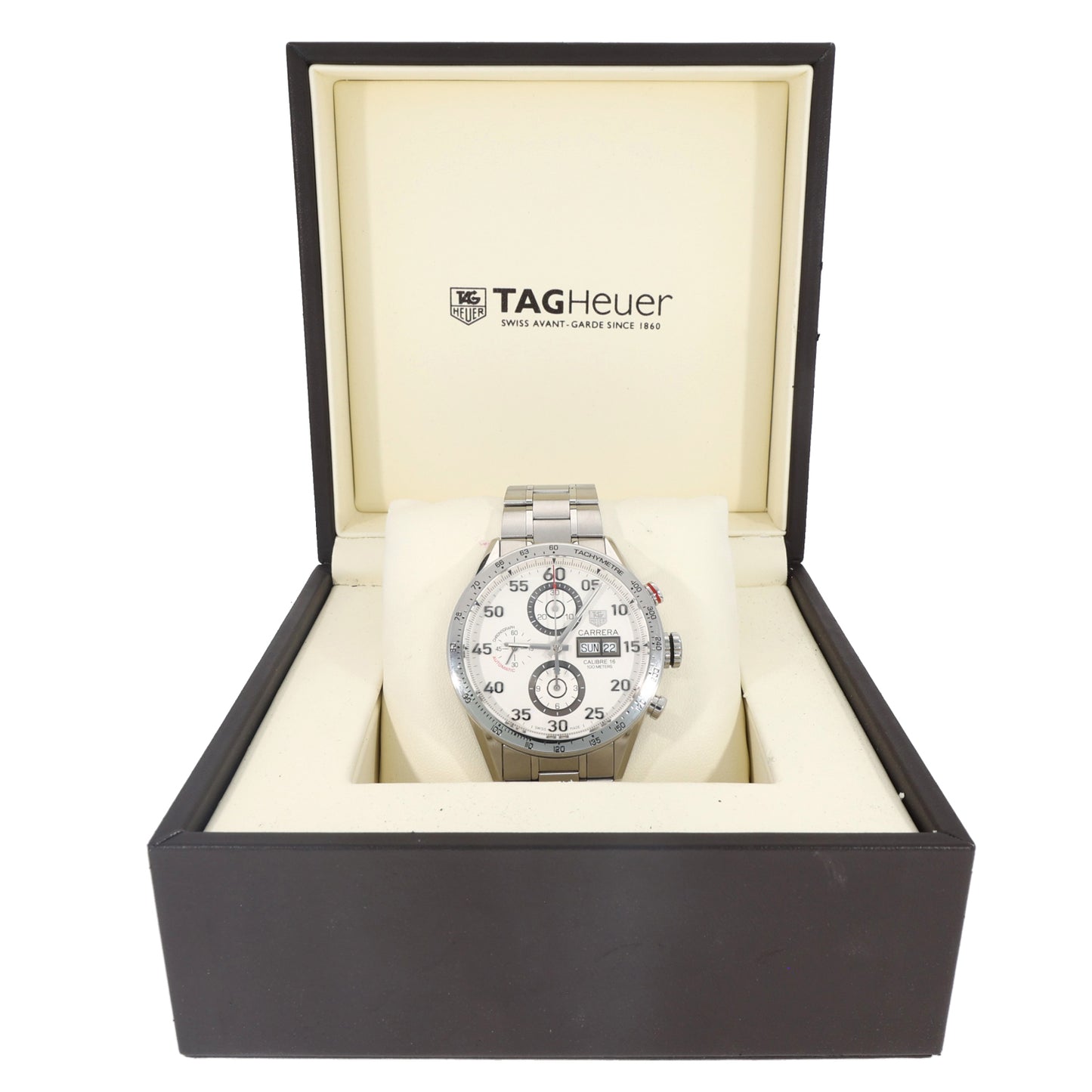Tag Heuer Carrera CV2014 43mm Stainless Steel Watch