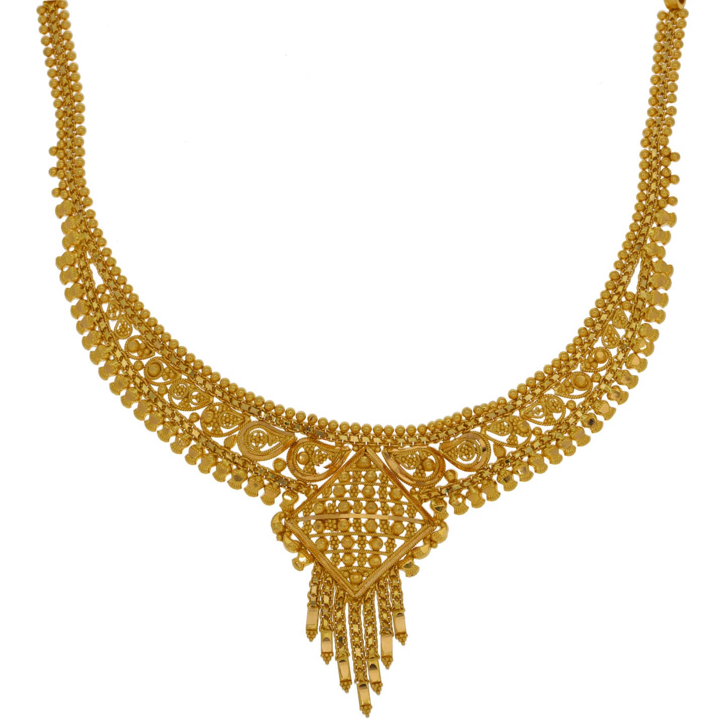 22ct Gold Fancy Necklace 14"