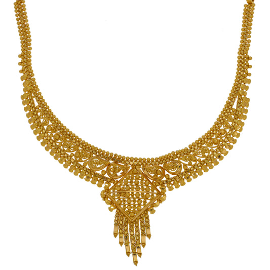 22ct Gold Fancy Necklace 14"