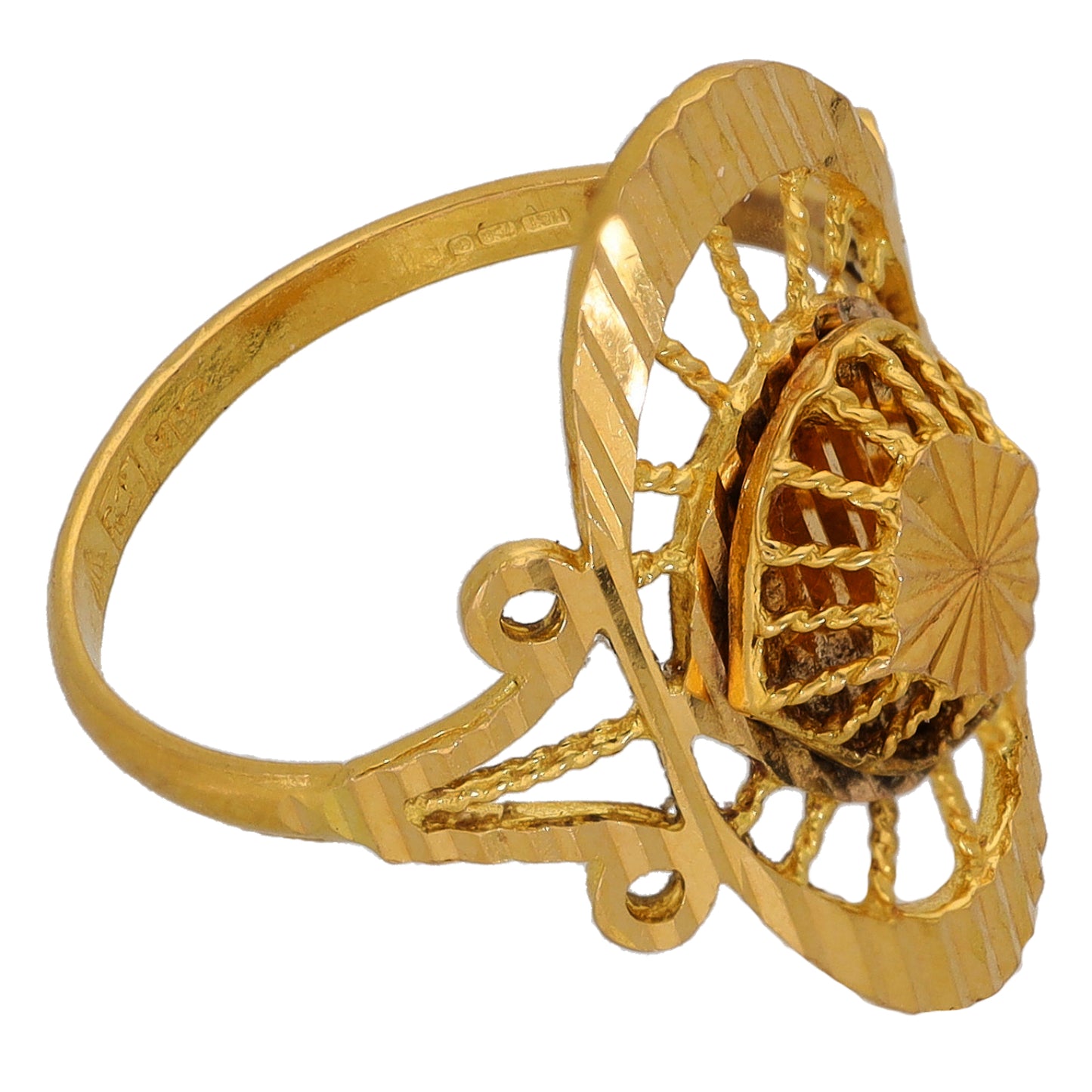 18ct Gold Alternative Ring Size M