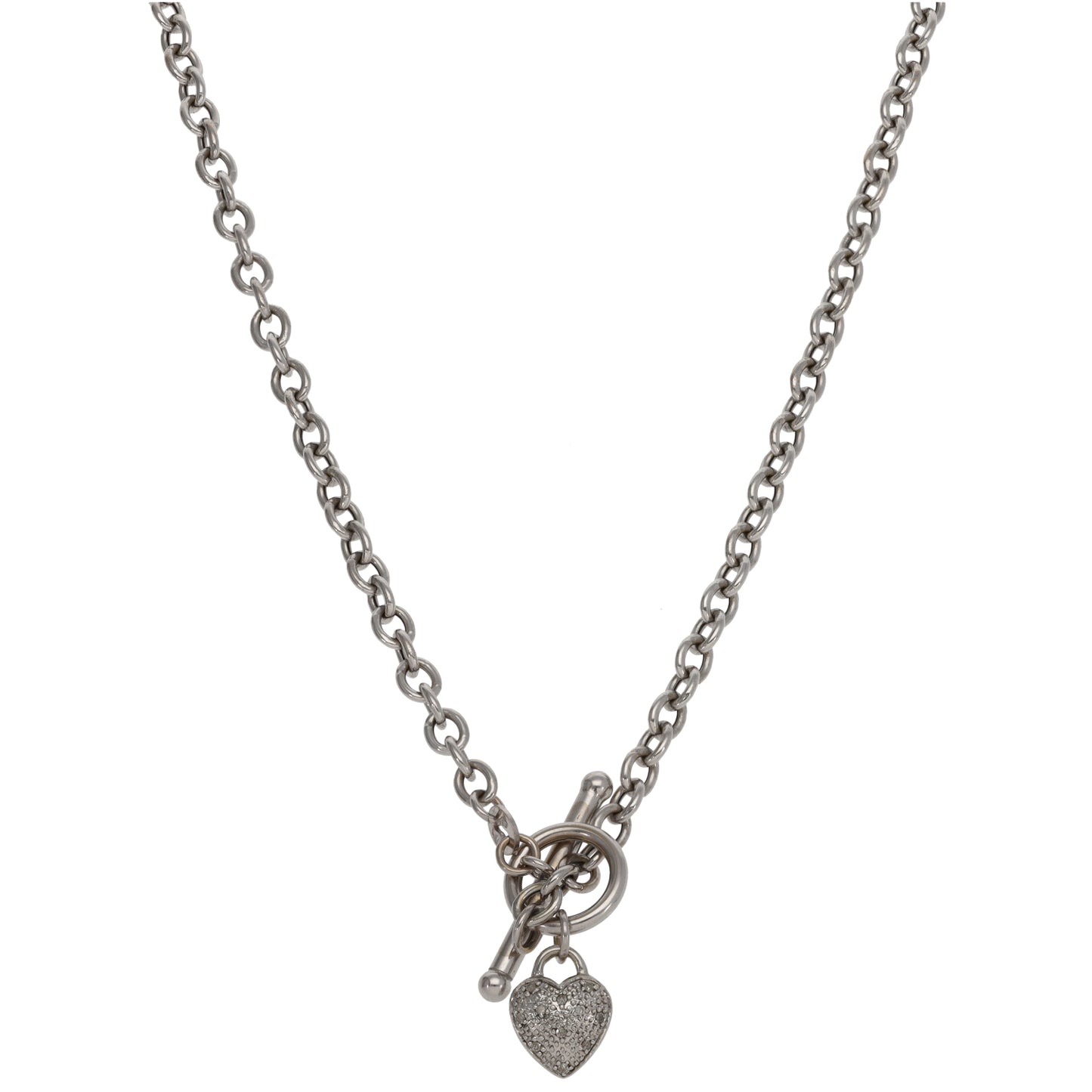 9ct Gold 0.05ct Round Diamond Belcher Chain 16"