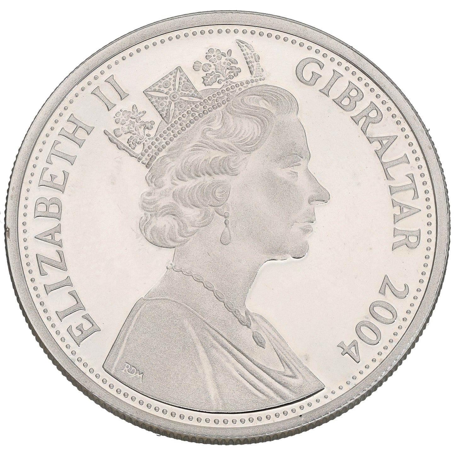 Sterling Silver Winston Churchill Five Pounds Coin 2004