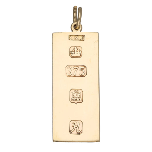 9ct Gold Ingot Pendant