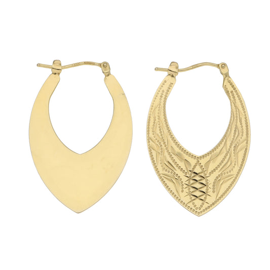 14ct Gold Creole Earrings