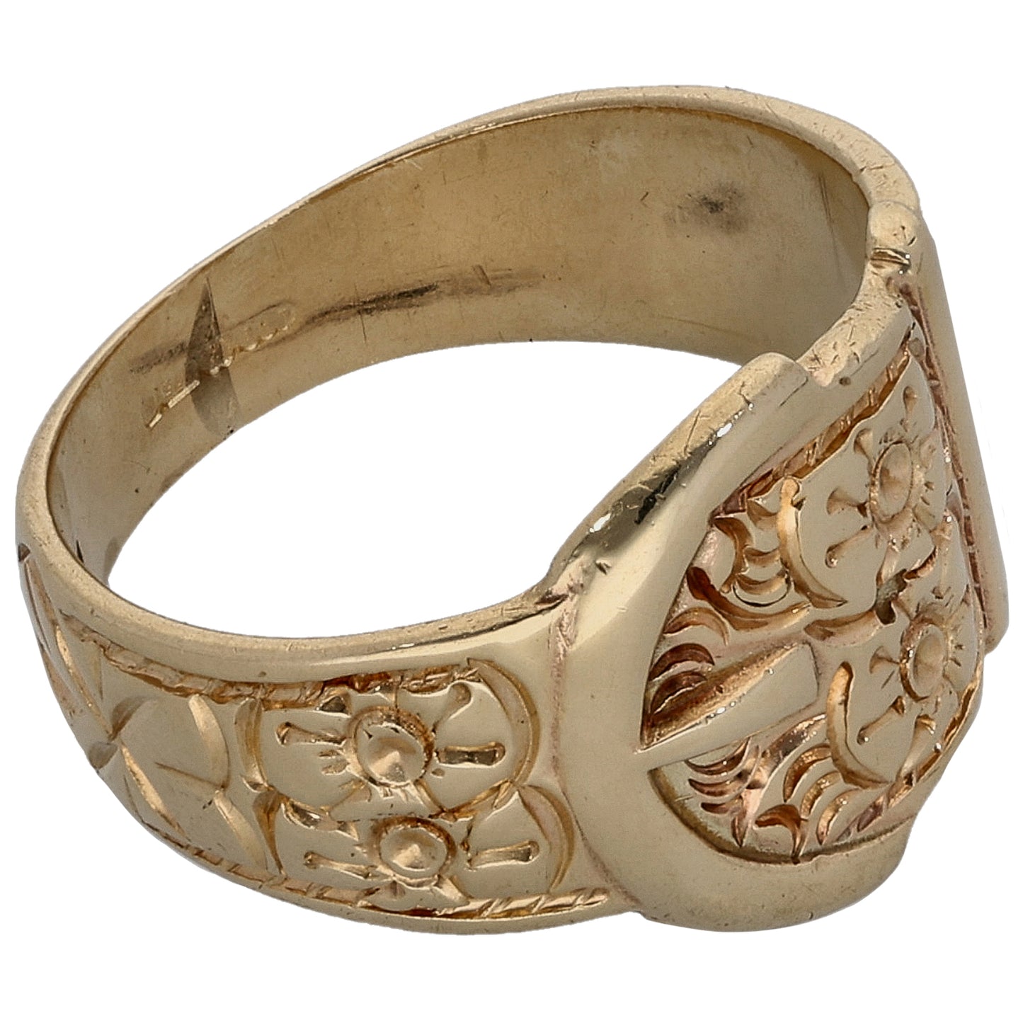 9ct Gold Buckle Ring Size M