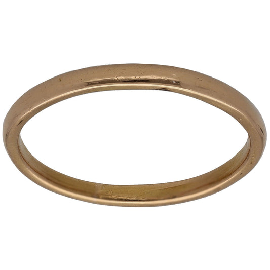 22ct Gold Plain Wedding Ring Size R