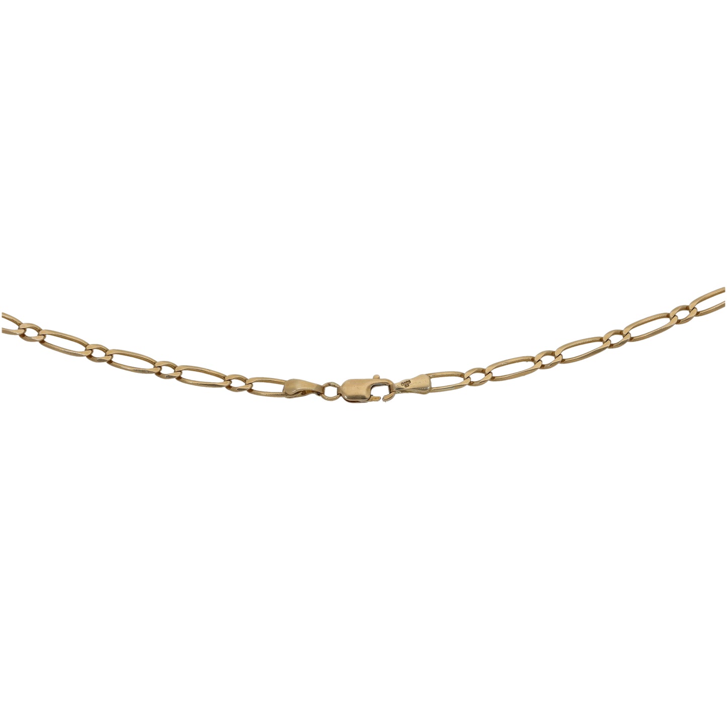 9ct Gold Initial 'K' Pendant With Chain