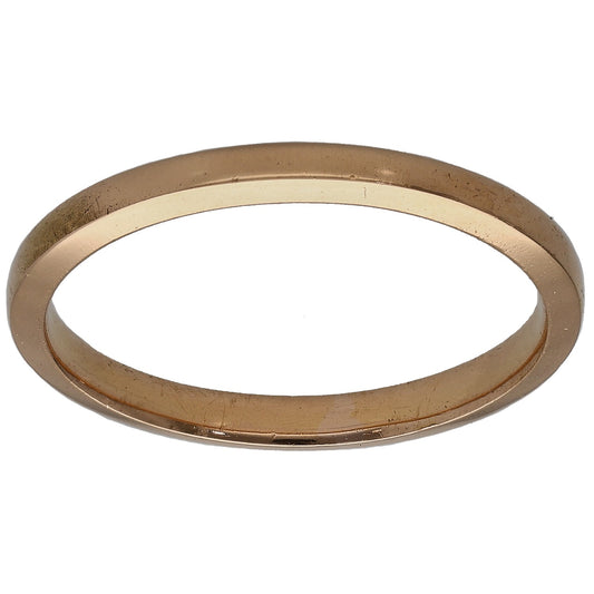 22ct Gold Plain Wedding Ring Size O