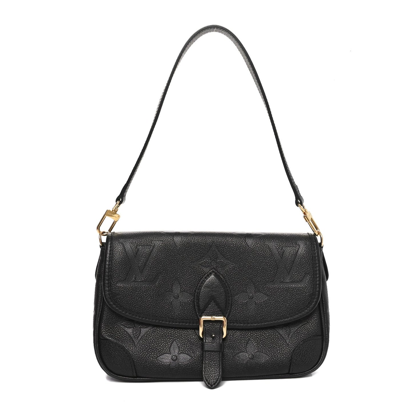 Louis Vuitton Diane Monogram Empreinte Leather Bag - Black