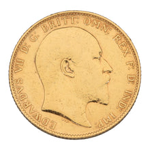 Load image into Gallery viewer, 22ct Gold Edward VII Full Sovereign Coin 1910
