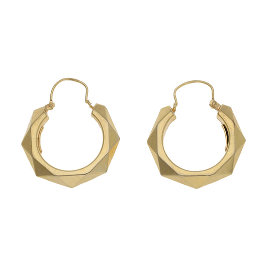 9ct Gold Creole Earrings