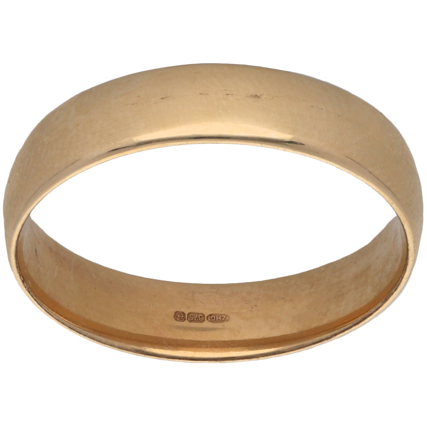 9ct Gold Plain Wedding Ring Size U