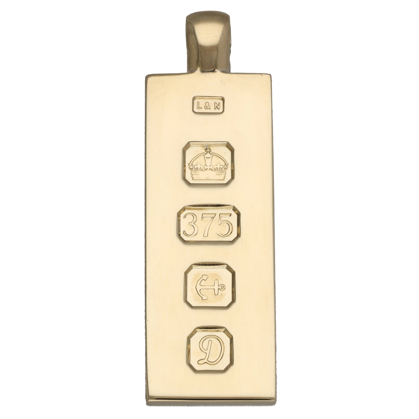 9ct Gold Ingot Pendant