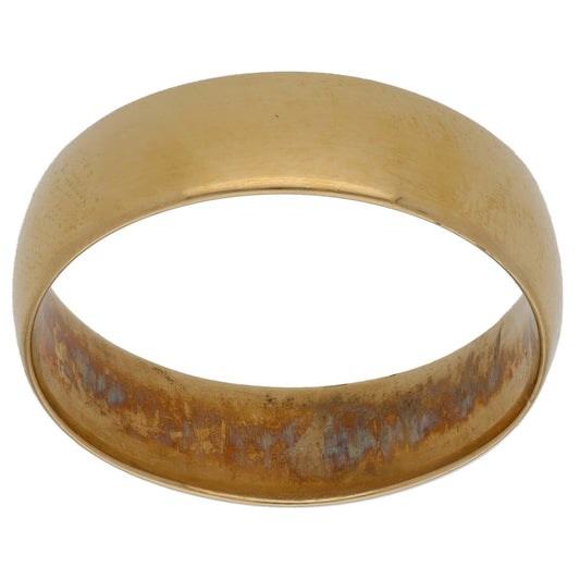 9ct Gold Plain Wedding Ring Size T