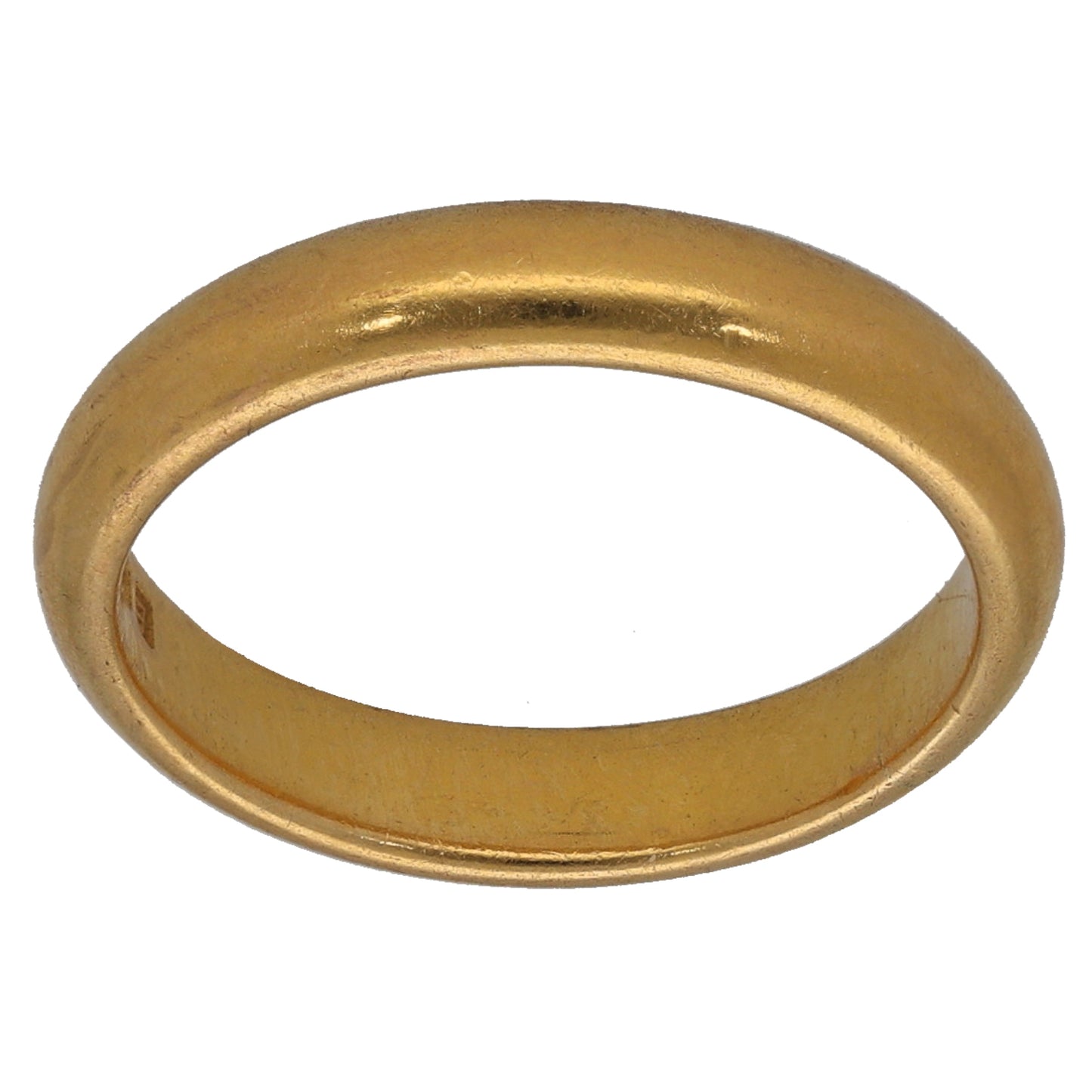 22ct Gold Plain Wedding Ring Size L