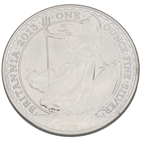 Fine Silver Queen Elizabeth II 1 OZ Britannia Coin 2013