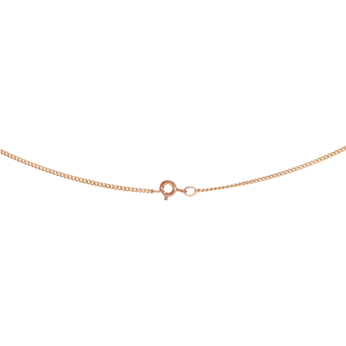 9ct Rose Gold Curb Chain 18"