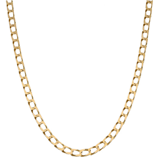 9ct Gold Curb Chain 18"