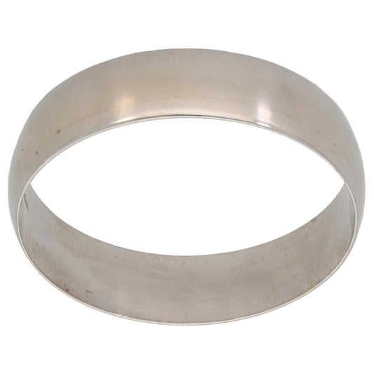 9ct White Gold Plain Wedding Ring Size Z+3