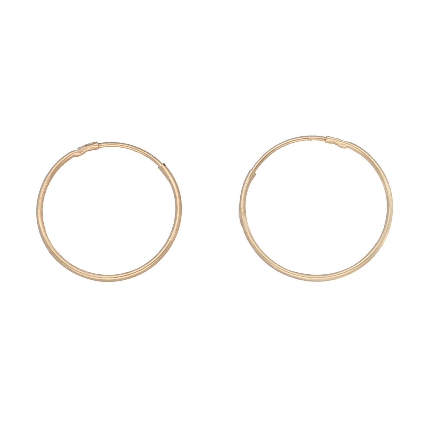 9ct Gold Sleeper Hoop Earrings