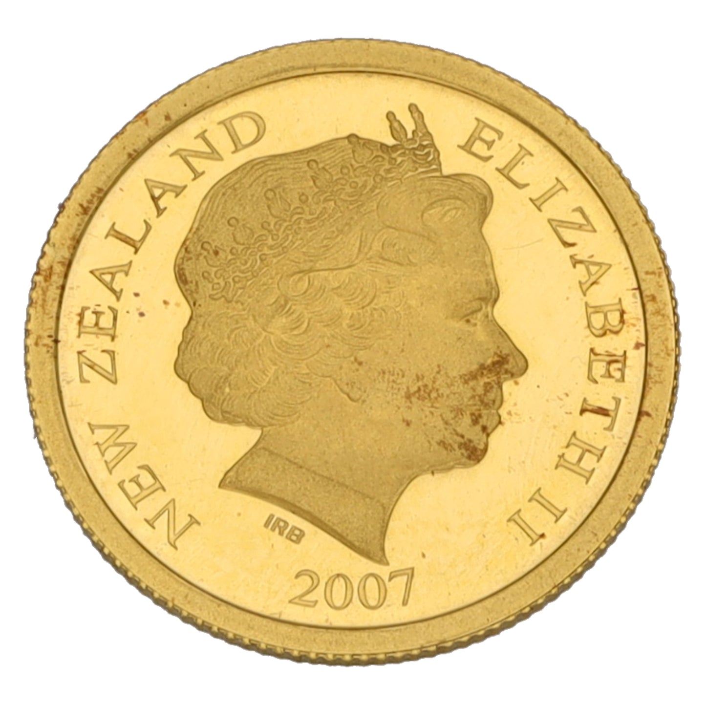 22ct Gold New Zealand Intentional Polar Year One Dollar Coin 2007