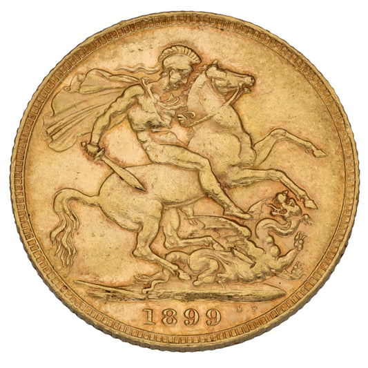 22ct Gold Queen Victoria Full Sovereign Coin 1899