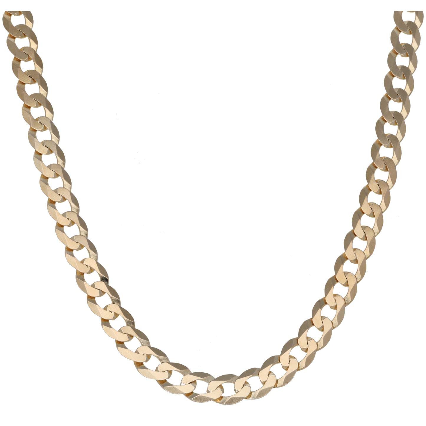 9ct Gold Curb Chain 22"