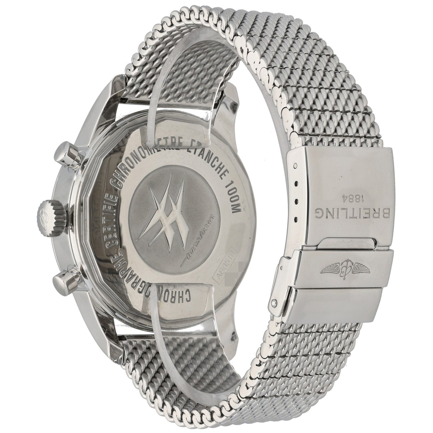 Breitling Transocean Chronograph AB0510 46mm Stainless Steel Watch