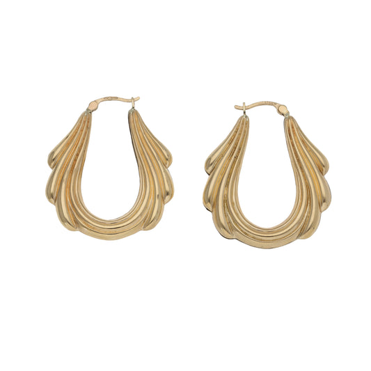 9ct Gold Creole Earrings