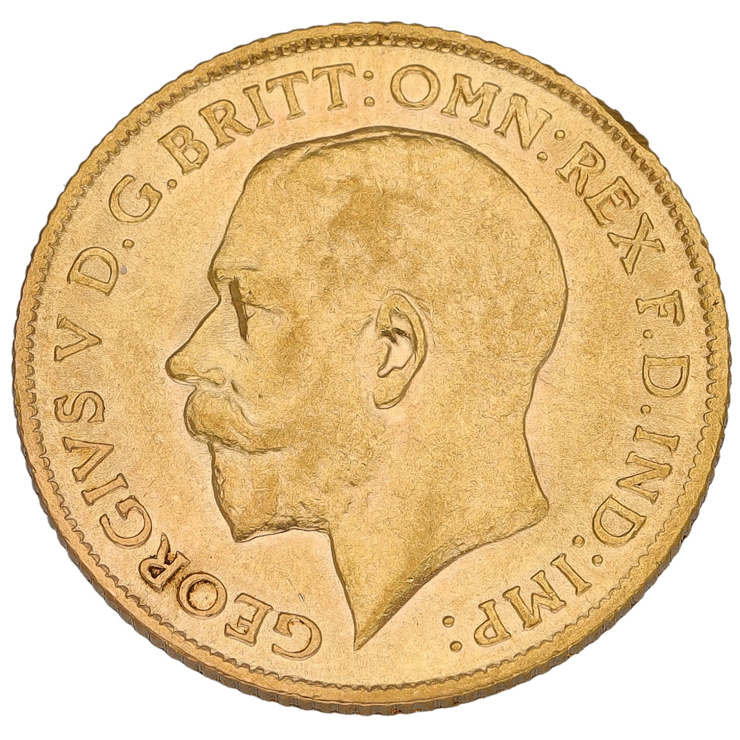 22ct Gold King George V Half Sovereign Coin 1911