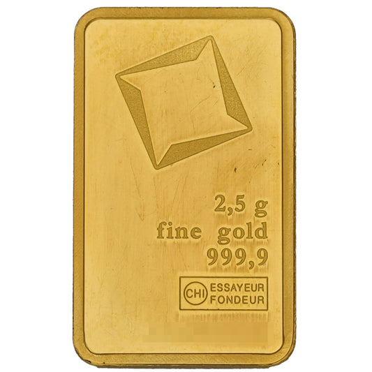 24ct 2.5g Gold Bar