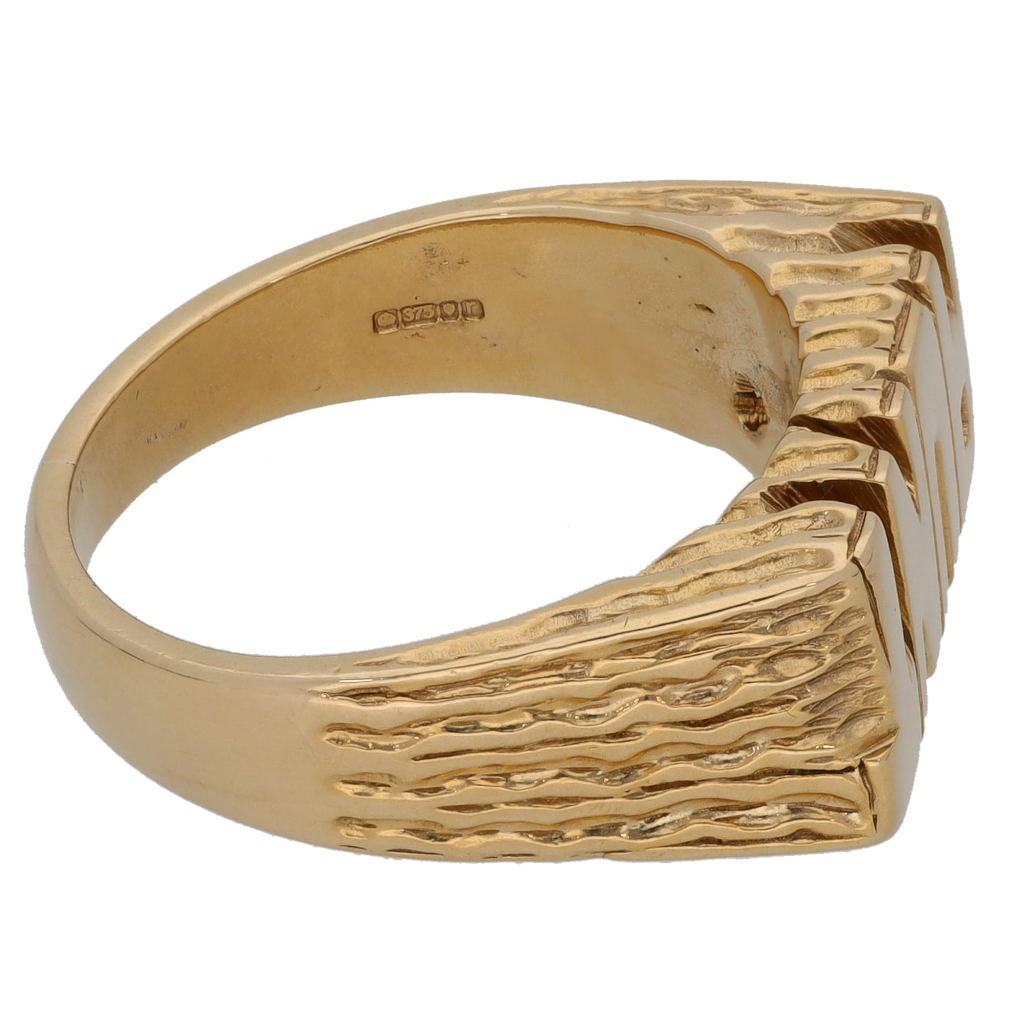 9ct Gold Aunt Ring Size R