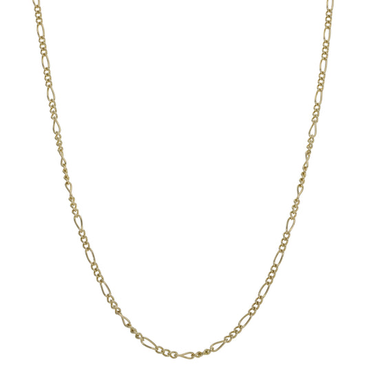 9ct Gold Figaro Chain 20"