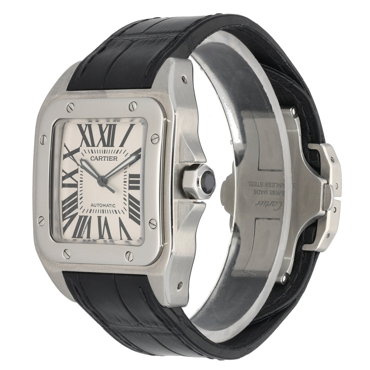 Cartier Santos 100 W20076X8 38mm Stainless Steel Watch
